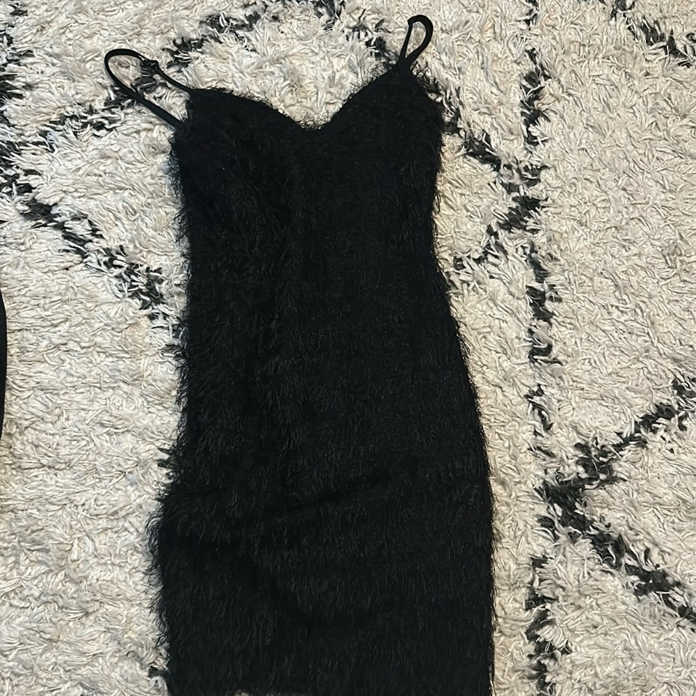 Windsor fuzzy mini dress